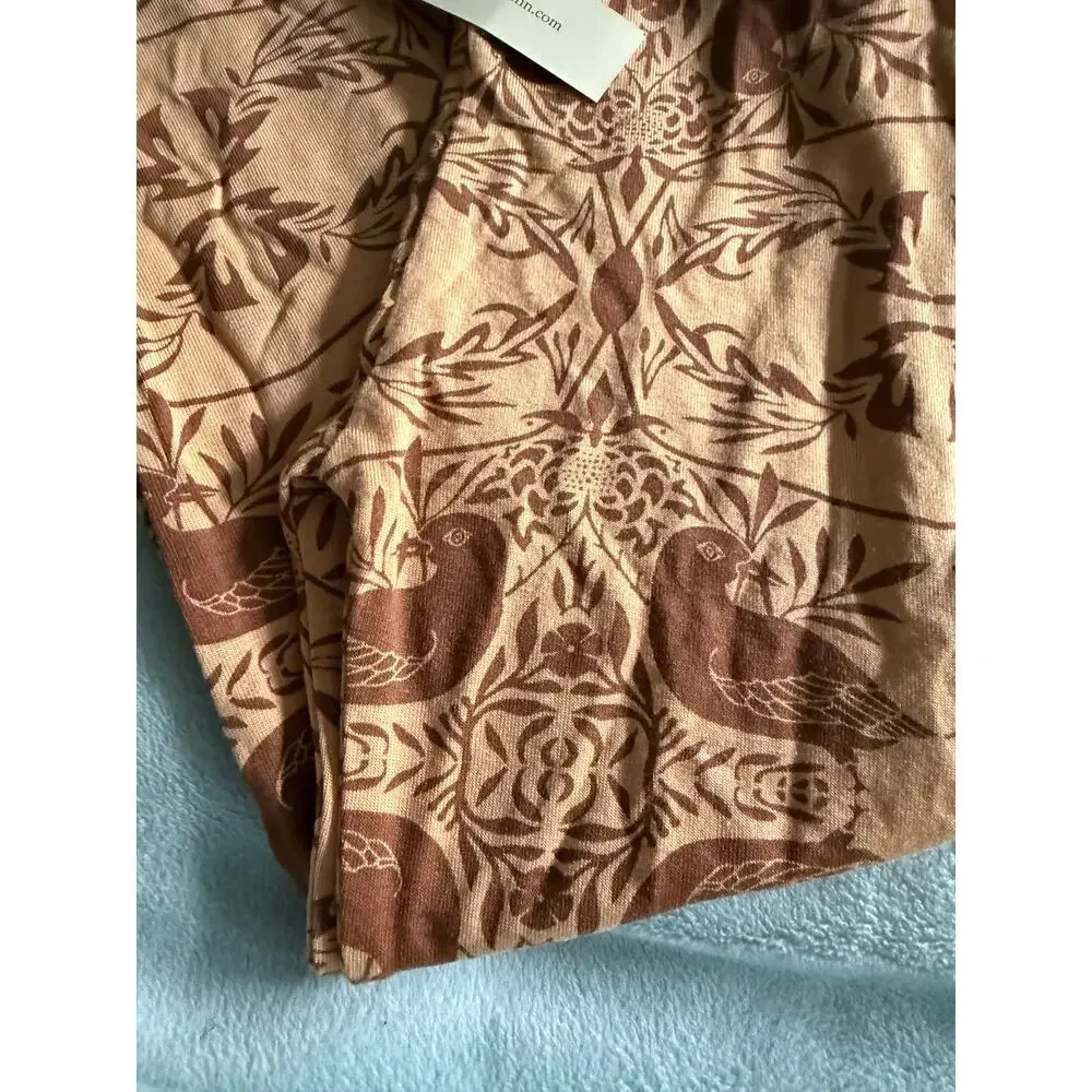 Kate Quinn Bird Nouveau Classic Legging Pants 6Y Beechwood Modal Woods